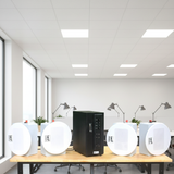 Loa âm trần thông báo, phát nhạc nền tự động: Amply AMT154 + 4 VAT28, loa được thiết kế riêng cho quán, bật lớn không tạp âm, miễn phí công lắp đặt, bảo hành dài hạn 5 năm.