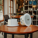 Loa âm trần VAT11 (11w, có gắn biến áp) dùng làm loa thông báo, loa phát nhạc nền trong không gian như siêu thị, nhà hàng, quán cafe, trung tâm thương mại