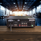 Amply A240-100V: âm ly phóng thanh (công suất 240w, bluetooth, USB, TF Card, AUX)