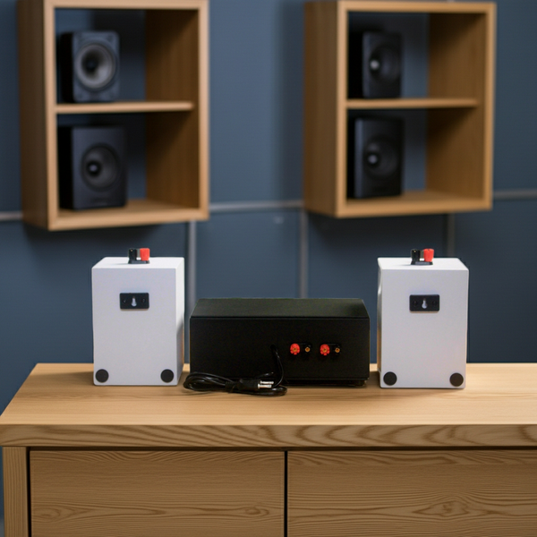 Dàn loa treo tường thông báo phát nhạc nền: 1 Amply A2.0 + 2 loa treo tường thông báo phát nhạc nền tự động V12, Amply, loa được thiết kế riêng cho quán, bật lớn không tạp âm, bảo hành dài hạn 5 năm.