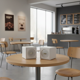 Loa thả trần V55TR-PU_DA phủ da PU màu trắng (số lượng 1 loa), công suất 55w, loa bass 4 inch, kích thước rộng 19 cm, cao 19 cm, sâu 21 cm, bảo hành dài hạn 5 năm.