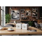 Loa thả trần V55TR-PU_TH phủ da PU màu trắng (số lượng 1 loa), công suất 55w, loa bass 4 inch, kích thước rộng 19 cm, cao 19 cm, sâu 21 cm, bảo hành dài hạn 5 năm.