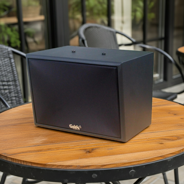 Dàn loa treo tường: Amply A917PU-2K Goldsound 2 vùng âm lượng 1200w + 4 loa Goldsound V130PU-MT, loa được thiết kế riêng cho quán, bật lớn không tạp âm, miễn phí công lắp đặt, bảo hành dài hạn 5 năm