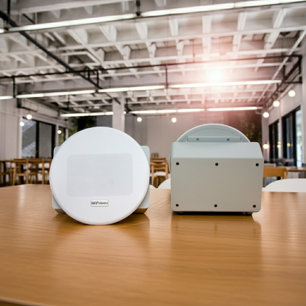 Loa âm trần thông báo, phát nhạc nền: Âm ly Amply A501 + 4 VAT38, loa được thiết kế riêng cho quán, bật lớn không tạp âm, miễn phí công lắp đặt, bảo hành dài hạn 5 năm.