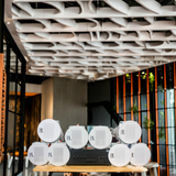 Loa âm trần thông báo, phát nhạc nền tự động: Amply Goldsound A917-4K 4 vùng âm lượng 1500w + 8 loa âm trần Goldsound VAT28 28w thùng gỗ cao cấp, miễn phí lắp đặt, bảo hành 60 tháng.