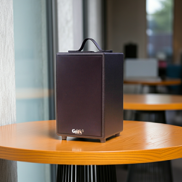 Loa vi tính Goldsound G23, công suất 40w, Bass 4 inch, Tress 2 inch, bluetooth 5.0, cổng rca, khe usb, thiết kế loa thùng gỗ cao 33 cm, rộng 20 cm, sâu 20 cm. Bảo hành 12 tháng