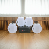 Loa âm trần thông báo, phát nhạc nền tự động: A156PU Goldsound 200w + 4 loa âm trần VAT38 - 38w, loa được thiết kế riêng cho quán, bật lớn không tạp âm, miễn phí công lắp đặt, bảo hành dài hạn 5 năm.