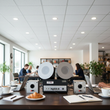 Loa âm trần thông báo, phát nhạc nền tự động: (Từ 40-90m2) (Amply A400+ 4c VAT25)