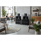 Dàn loa treo tường phát nhạc nền: Amply A906 Goldsound 2 vùng âm lượng 900w + 18 loa Goldsound V25C 25W, Amply 4 - 6 vùng âm lượng, loa được thiết kế riêng cho quán, bật lớn không tạp âm, miễn phí công lắp đặt, bảo hành dài hạn 5 năm.