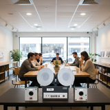 Loa âm trần thông báo, phát nhạc nền tự động: (Từ 40-90m2) (Amply A400+ 4c VAT25)