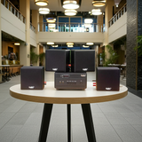 Dàn Amply A154PU_DA Goldsound 150w + 4 loa Goldsound V23_DA - 23w, loa được thiết kế riêng cho quán, bật lớn không tạp âm, miễn phí công lắp đặt, bảo hành dài hạn 5 năm.