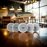 Loa âm trần VAT15_DA Goldsound (Số lượng 01 loa), Bass 10 cm, công suất thực 15w, Thiết kế hình tròn, hoàn toàn màu trắng, sang trọng, độ thẩm mỹ cao