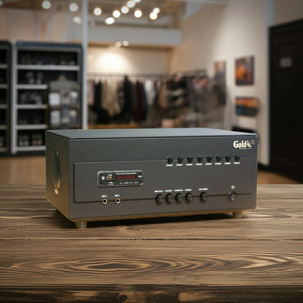 Bộ phát nhạc thông báo tích hợp Bàn Micro chọn vùng (8 vùng) BXL-8K Goldsound, Thiết kế chuyên nghiệp, Tiện lợi sử dụng, Chế độ bảo hành 5 năm