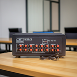 Bộ phát nhạc thông báo tích hợp Bàn Micro chọn vùng (8 vùng) BXL-8K Goldsound, Thiết kế chuyên nghiệp, Tiện lợi sử dụng, Chế độ bảo hành 5 năm