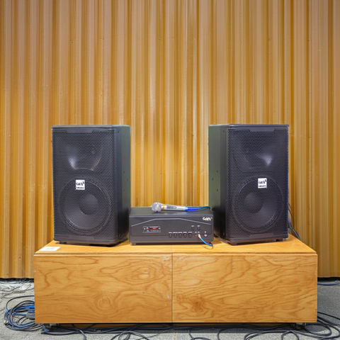 [Diện tích 60m2 + 2 Kênh] M238: Đẩy 1200w + 2 V238A + 2 Micro dây