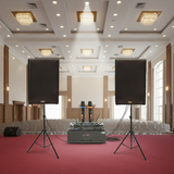 Dàn loa Karaoke gia đình, sân khấu S255 (2 loa Full Bass 30 + 1 cục đẩy 1200w + vang V1 + 2 micro không dây M1) - Hàng trưng bày đồng giá cuối năm