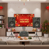 Dàn loa Karaoke gia đình, sân khấu S255 (2 loa Full Bass 30 + 1 cục đẩy 1200w + vang V1 + 2 micro không dây M1) - Hàng trưng bày đồng giá cuối năm