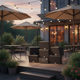 Dàn loa sân vườn: Amply A917 + 6 V130NT, Amply hai vùng âm lượng, loa được thiết kế riêng, bật lớn không tạp âm, miễn phí công lắp đặt, bảo hành dài hạn 5 năm.