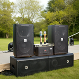 Loa treo tường hội trường, loa sân khấu: Amply A917 + 2 V238 + 1 vang + 2 Micro
