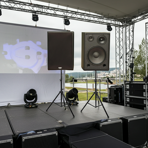 Loa sân khấu V255 (số lượng 1 loa): công suất 255w, loa bass 30 cm, loa mid 14.5 cm, treble 10 cm, kích thước rộng 38 cm, cao 57 cm, sâu 32 cm, bảo hành dài hạn 5 năm.