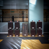 Dàn loa thông báo phát nhạc nền tự động Gold4cafe_DA 8.0 (01 Amply + 08 loa treo tường), Amply 2 vùng âm lượng, loa được thiết kế riêng cho quán, bật lớn không tạp âm, bảo hành dài hạn 5 năm.