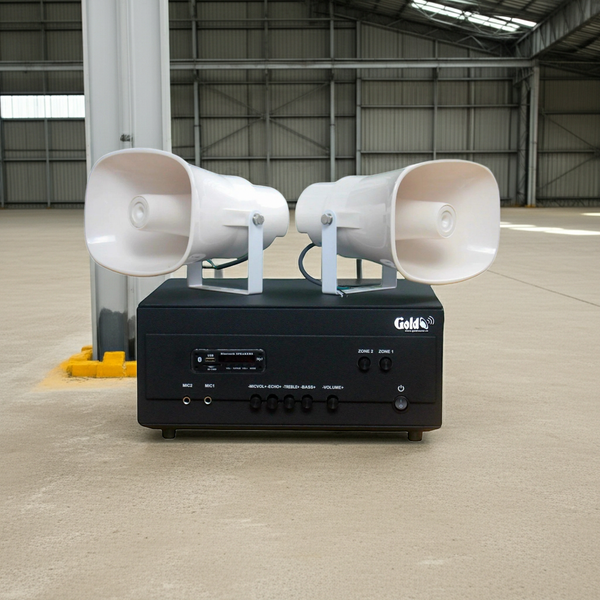 [Loa thông báo] Amply A907PU-100V + 2 Ne20w, Amply hai vùng âm lượng, loa được thiết kế riêng, bật lớn không tạp âm, miễn phí công lắp đặt, bảo hành dài hạn 12 tháng