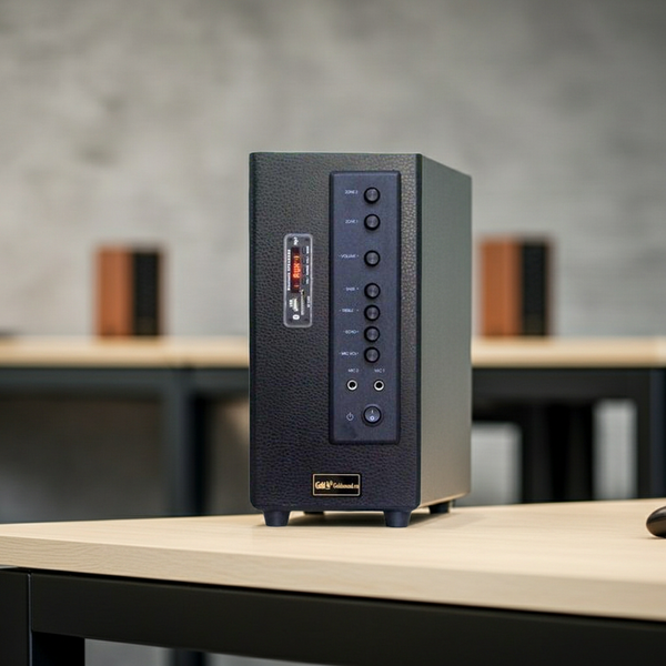 Amply A906 (2 phân vùng đầu ra, 900w, đủ kết nối Bluetooth, RCA, AV, USB)