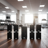 Dàn loa thông báo phát nhạc nền tự động Gold4cafe_SG 8.0 (01 Amply + 08 loa treo tường), Amply 2 vùng âm lượng, loa được thiết kế riêng cho quán, bật lớn không tạp âm, bảo hành dài hạn 5 năm.