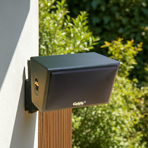 Loa Goldsound vệ tinh sân vườn Goldsound V50NT TH PU (ngoài trời)(số lượng 01 loa), công suất 50w, thiết kế chống nước, loa bass 4 inch, treble 2 inch, kích thước rộng 26 cm, cao 17 cm, sâu 20 cm, phủ da cao cấp, bảo hành 12 tháng