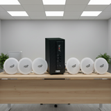 Loa âm trần thông báo phát nhạc nền tự động SA6.0 (amply 156w + 6 loa âm trần 15w), loa được thiết kế riêng cho quán, bật lớn không tạp âm, bảo hành dài hạn 12 tháng