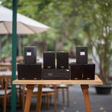 Loa thông báo, loa phát nhạc nền tự động A384PU-4K Goldsound 4 vùng âm lượng 800w + 8 loa Goldsound V55C 55w, loa được thiết kế riêng cho quán, bật lớn không tạp âm, miễn phí công lắp đặt, bảo hành dài hạn 5 năm.
