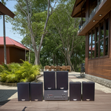 [Diện tích 120m2 + 02 Kênh] Amply A907PU-2K Goldsound 2 vùng âm lượng 900w + 6 loa Goldsound V40C - 40w, loa được thiết kế riêng cho quán, bật lớn không tạp âm, miễn phí công lắp đặt, bảo hành dài hạn 5 năm