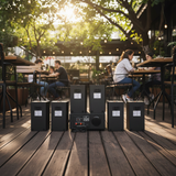 [Diện tích 120m2 + 02 Kênh] Amply A907PU-2K Goldsound 2 vùng âm lượng 900w + 6 loa Goldsound V40C - 40w, loa được thiết kế riêng cho quán, bật lớn không tạp âm, miễn phí công lắp đặt, bảo hành dài hạn 5 năm