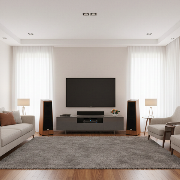 Cặp loa cây V360 - Vân gỗ sáng