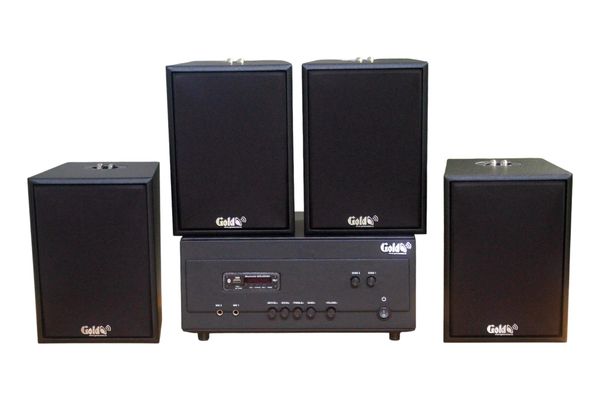 [Diện tích 80m2 + 02 Kênh] A907PU-2K Goldsound 900w + 4 loa Goldsound V55C 55w, loa được thiết kế riêng cho quán, bật lớn không tạp âm, miễn phí công lắp đặt, bảo hành dài hạn 5 năm