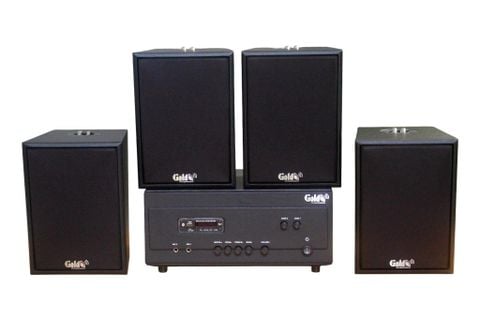 [Diện tích 80m2 + 02 Kênh] A907PU-2K Goldsound 900w + 4 loa Goldsound V55C 55w, loa được thiết kế riêng cho quán, bật lớn không tạp âm, miễn phí công lắp đặt, bảo hành dài hạn 5 năm
