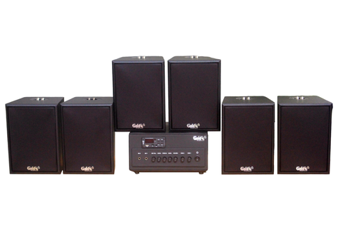 [Diện tích 120m2 + 02 Kênh] A384PU-2K Goldsound 380w + 6 loa Goldsound V55C 55w, loa được thiết kế riêng cho quán, bật lớn không tạp âm, miễn phí công lắp đặt, bảo hành dài hạn 5 năm