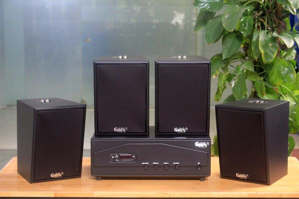 [Diện tích 80m2 + 02 Kênh] A918PU-2K Goldsound 1200w + 4 loa Goldsound V55C 55w, loa được thiết kế riêng cho quán, bật lớn không tạp âm, miễn phí công lắp đặt, bảo hành dài hạn 5 năm