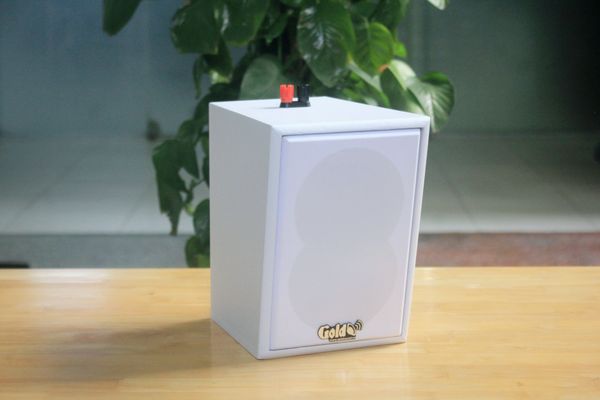 Loa thông báo, loa phát nhạc nền tự động A384PU-2K Goldsound 2 vùng âm lượng 380w + 6 loa Goldsound V25C màu trắng, loa được thiết kế riêng cho quán, bật lớn không tạp âm, miễn phí công lắp đặt, bảo hành dài hạn 5 năm.