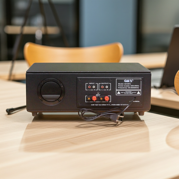 Amply A918PU-2K_TH (2 phân vùng đầu ra, 1200w, đủ kết nối Bluetooth, RCA, AV, USB)