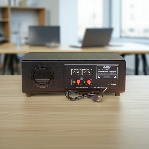 Amply A918PU-2K_DA Goldsound (2 phân vùng đầu ra, 1200w, đủ kết nối Bluetooth, RCA, AV, USB)