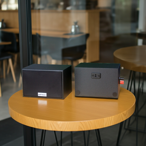 Loa vệ tinh V101 (số lượng 01 loa) công suất 15w, bass 3 inch, loa quán cafe, thông báo tòa nhà, nhà xưởng, PCCC, thiết kế sang trọng, độ thẩm mỹ cao