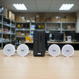 [Diện tích 80m2] Bộ loa âm trần thông báo phát nhạc nền tự động cao cấp SA4.0_TH (amply 154w + 4 loa âm trần 15w), loa được thiết kế riêng cho quán, bật lớn không tạp âm, bảo hành dài hạn 12 tháng