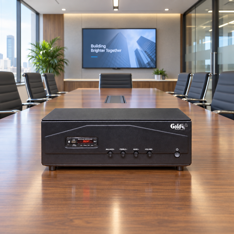 Amply A918PU-2K (2 phân vùng đầu ra, 1200w, đủ kết nối Bluetooth, RCA, AV, USB)