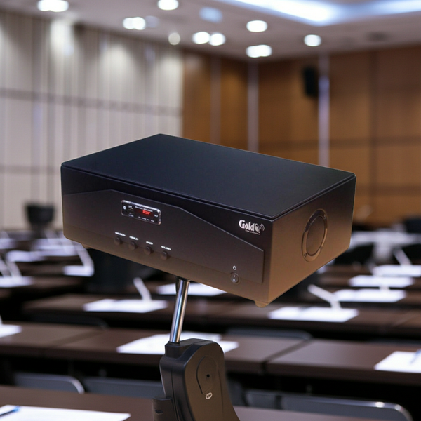 Cục đẩy công suất A938PU-2K Goldsound (1500w, 2 phân vùng đầu ra, đủ kết nối Bluetooth, RCA, AV, USB)