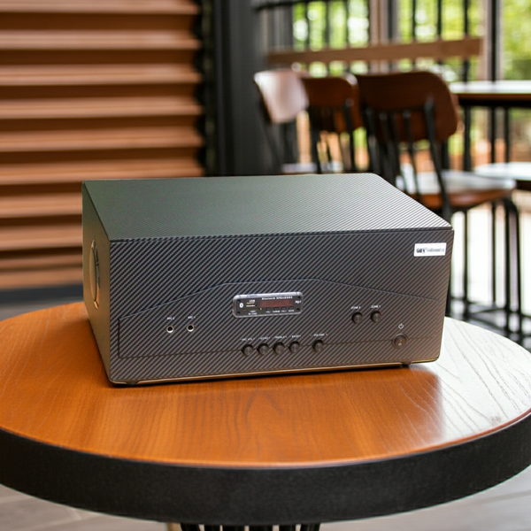 Amply A928-2K Goldsound (công suất 1500w, 2 phân vùng đầu ra, đủ kết nối Bluetooth, RCA, AV, USB)