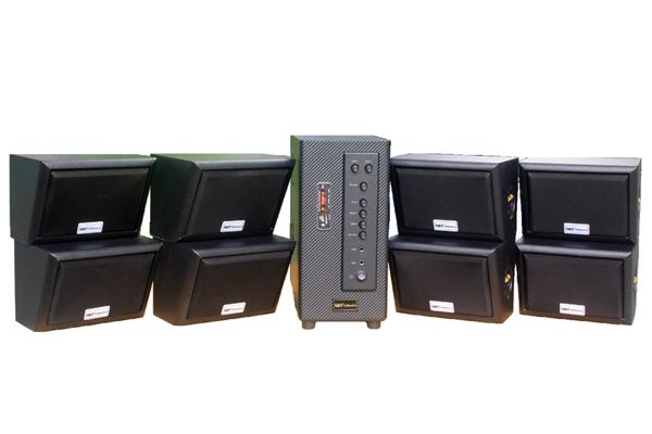 [Diện tích 160m2 + 02 Kênh] A906 Goldsound 2 vùng âm lượng 900w + 8 loa Goldsound ngoài trời V40NT 40w, loa được thiết kế riêng cho quán, bật lớn không tạp âm, miễn phí công lắp đặt, bảo hành 12 tháng