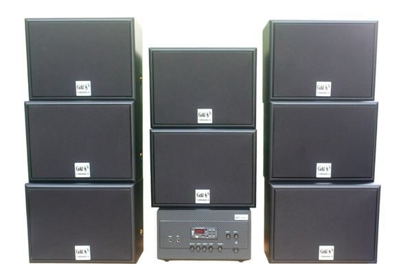 [Diện tích 240m2 + 2 Kênh] A917_TH Goldsound 2 vùng âm lượng 1200w + 8 loa Goldsound treo tường V130_TH 130w, loa được thiết kế riêng cho quán, bật lớn không tạp âm, miễn phí công lắp đặt, bảo hành dài hạn 5 năm.