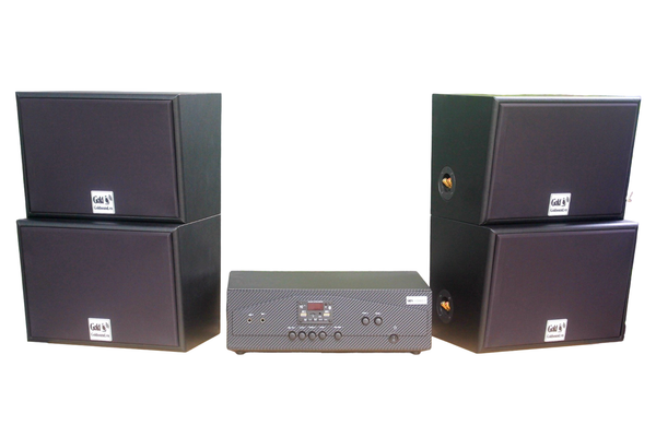 [Diện tích 120m2 + 02 Kênh] A917_TH Goldsound 2 vùng âm lượng 1200w + 4 loa Goldsound V130_TH, loa được thiết kế riêng cho quán, bật lớn không tạp âm, miễn phí công lắp đặt, bảo hành dài hạn 5 năm.
