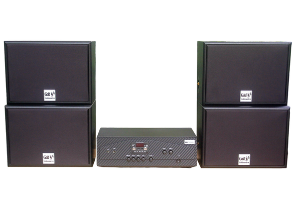 [Diện tích 120m2 + 02 Kênh] A917_DA Goldsound 2 vùng âm lượng 1200w + 4 loa Goldsound V130_DA, loa được thiết kế riêng cho quán, bật lớn không tạp âm, miễn phí công lắp đặt, bảo hành dài hạn 5 năm.
